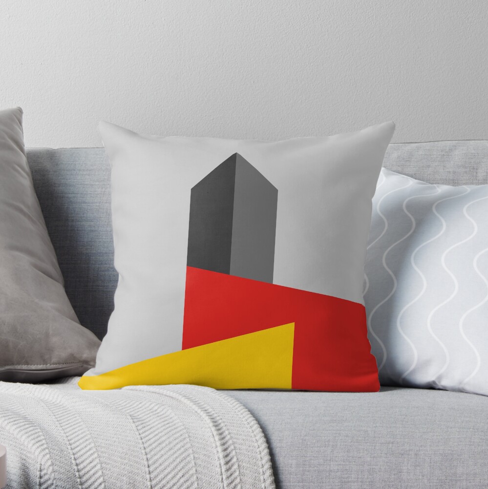 BAUHAUS TOWER Throw Pillow