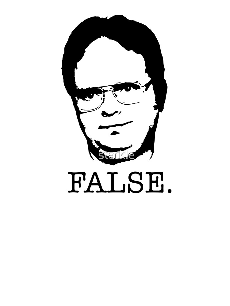 dwight shirt false