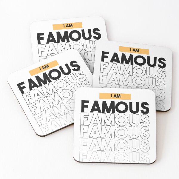 Item preview, Typography of i am famous designed and sold by artacalla.