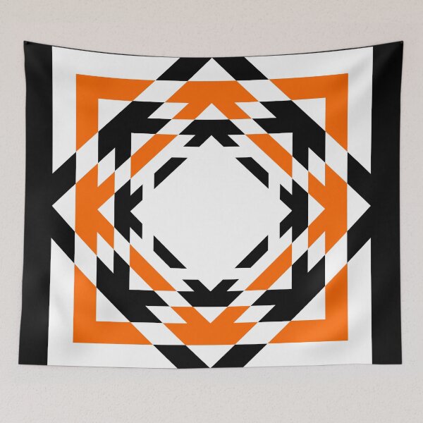 Item preview, Jet Black & Fiery Orange designed and sold by EARNESTDESIGNS.