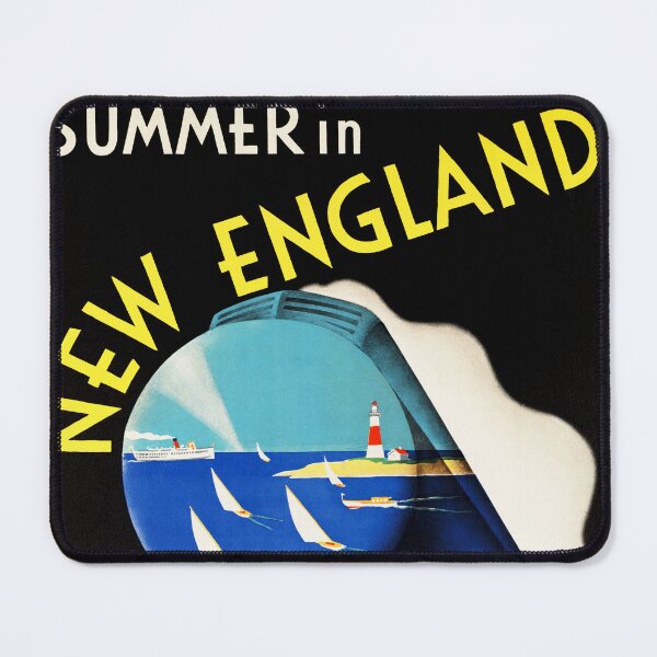 Item preview, Summer in NEW ENGLAND The New Haven Railroad 1938 Travel Poster by Sasha Maurer designed and sold by retroposters.