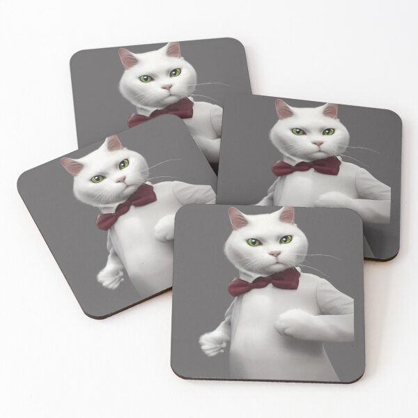 Item preview, Suited White Cat  designed and sold by Nero9o.