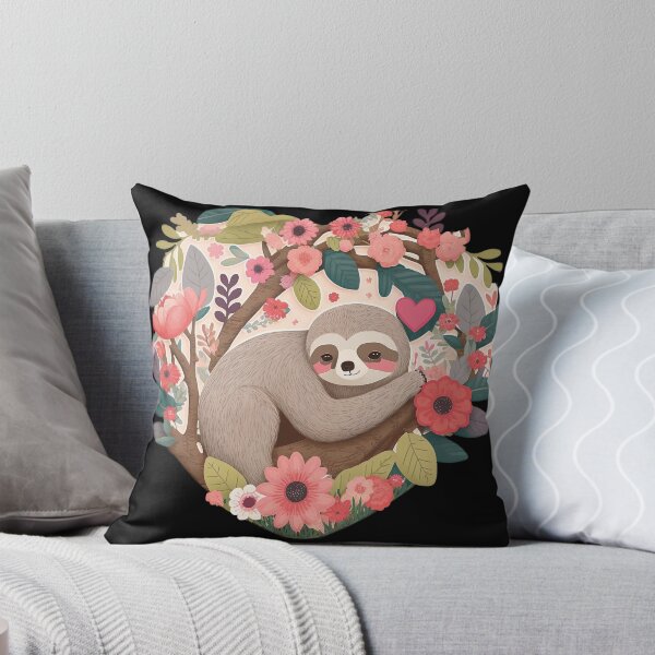 Artikelvorschau, Cute Sloth, Anniversary Gift, Lazy Sloth, Valentines Day Gift, Colorful entworfen und verkauft von MorphicPrints.