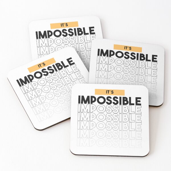 Item preview, Typography of it's impossible designed and sold by artacalla.