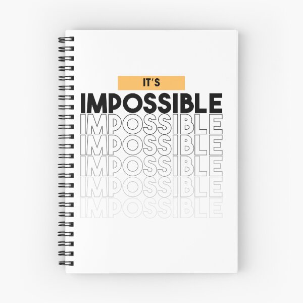 Item preview, Typography of it's impossible designed and sold by artacalla.