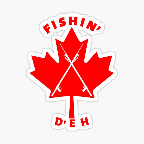 Spear Fishin' D'EH Sticker
