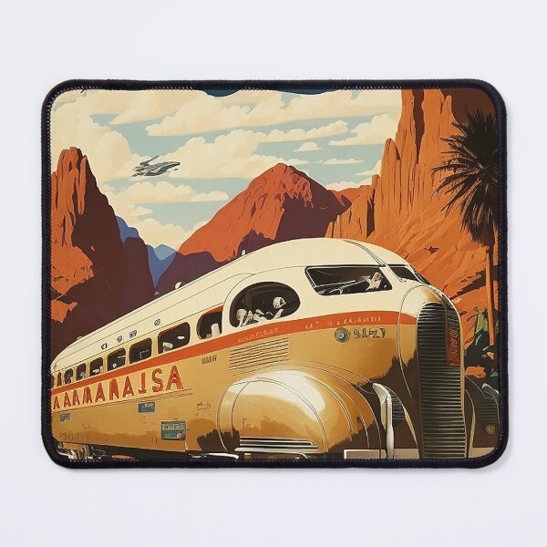 Item preview, Arizona Saguaro Desert Vintage Travel Art Poster designed and sold by OldTravelArt.