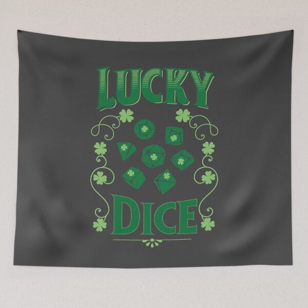 Item preview, Lucky St Patricks Dice - Shamrocks designed and sold by geekyT.