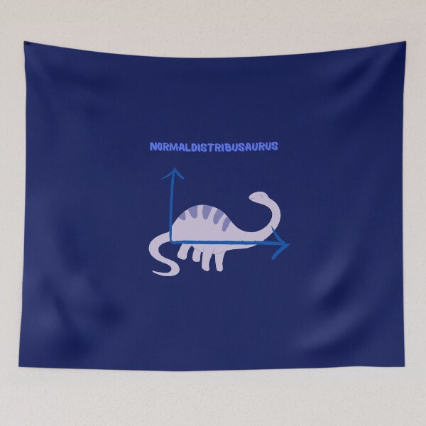 Item preview, Normal distribution dinosaur data science design designed and sold by t1n3333.