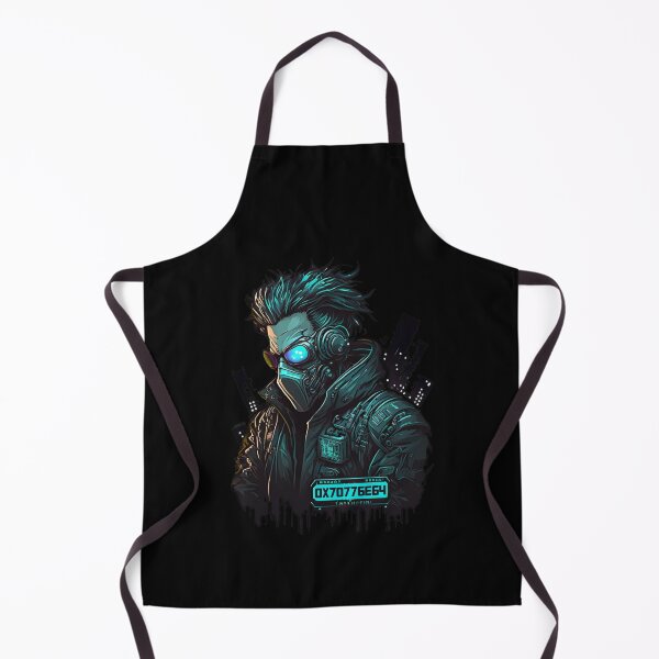 Item preview, Android Cyber Hacker Guy Black Theme designed and sold by Shaani.