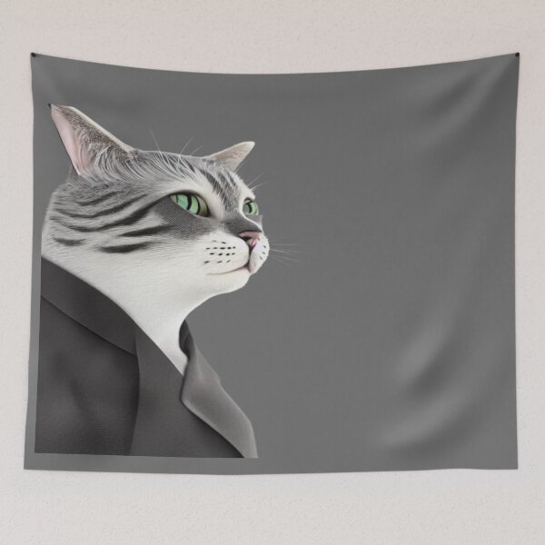 Item preview, Suited Cat With Green Eyes  designed and sold by Nero9o.