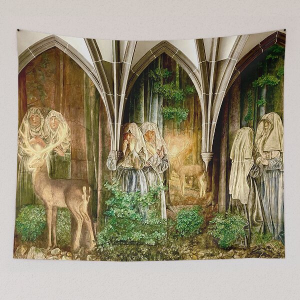 Item preview, Frau Munster Sisters Meeting the Holy Stag designed and sold by Phillip Arron McKenzie.