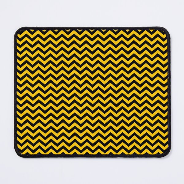 Item preview, Black and Yellow Horizontal Chevron Pattern designed and sold by TMBTM.
