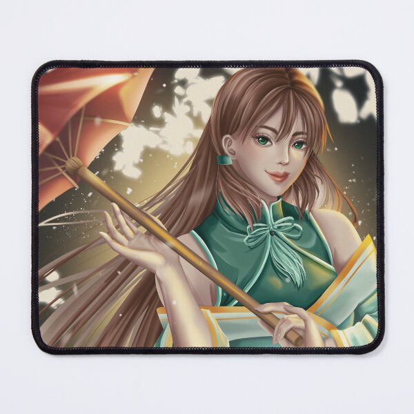 Item preview, Girl dressed in kimono holding umbrella designed and sold by mizuyro.