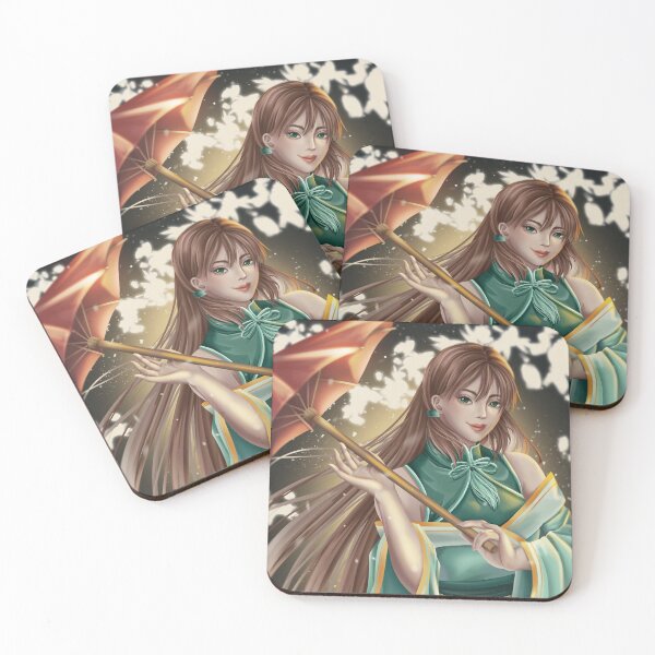 Item preview, Girl dressed in kimono holding umbrella designed and sold by mizuyro.