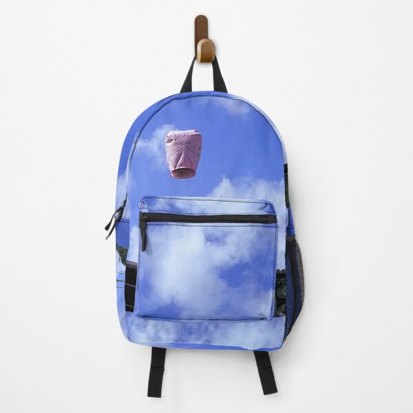 Item preview, sky lantern flying in blue cloudy sky designed and sold by MerryCrown.