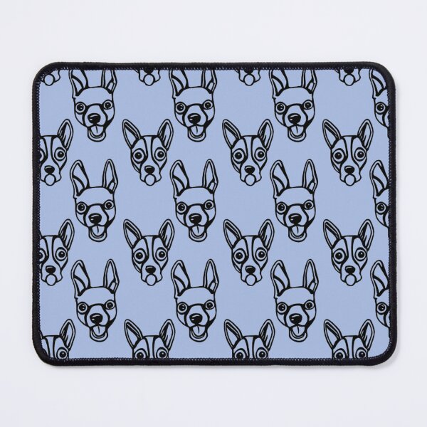 Item preview, Chihuahua dog pattern blue background designed and sold by Tanya Mihe.