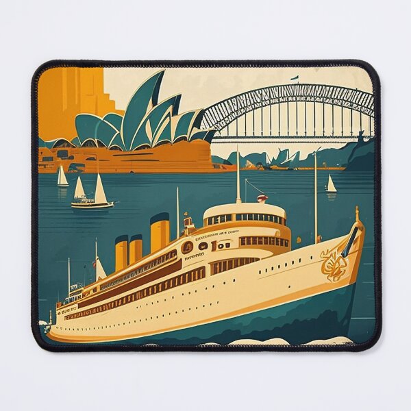 Item preview, Sydney Australia Vintage Travel Art Poster designed and sold by OldTravelArt.