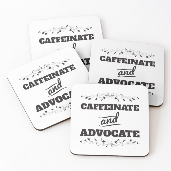 Item preview, Caffeinate And Advocate Ver5 designed and sold by thecatcouch.