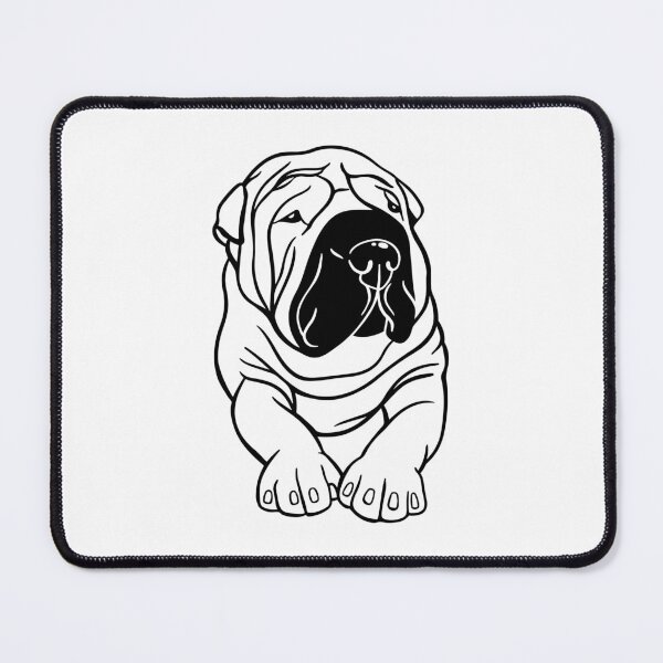Item preview, Shar pei funny dog illustration designed and sold by SolArt88.