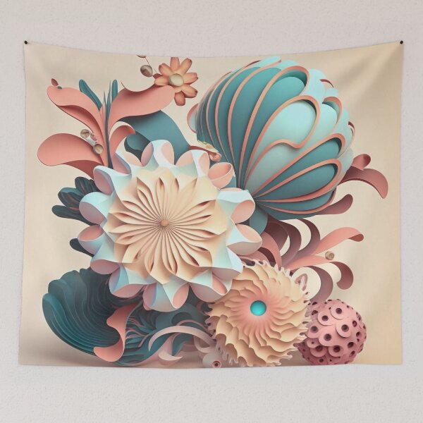 Item preview, Floral Playful Colourful Composition Designs for Home Decor, Wedding, Events Fashion  and Accessories  designed and sold by RAGANADesign.