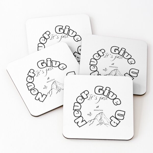 Item preview,  Christian Quote -  Never Give Up-Black and white designed and sold by All-About-Life.