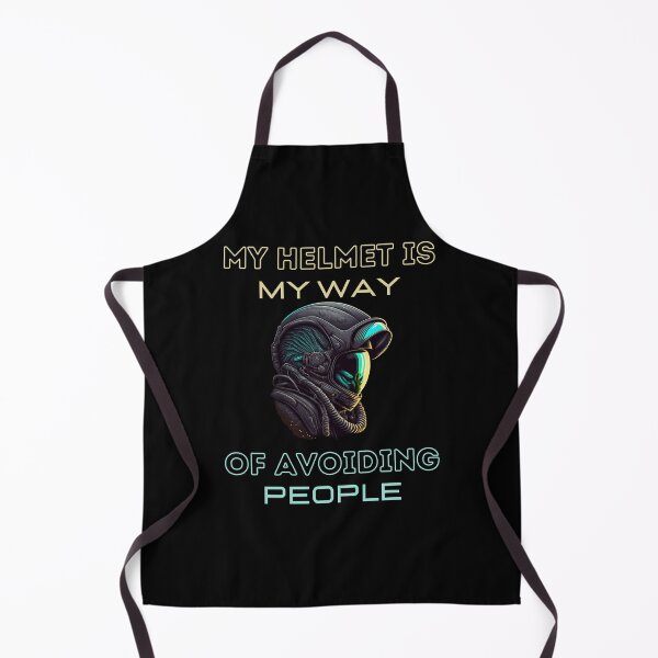 Item preview, My Helmet Is My Way Of Avoiding People - Funny Gift For Solo Riders designed and sold by Cr4ftyCreations.