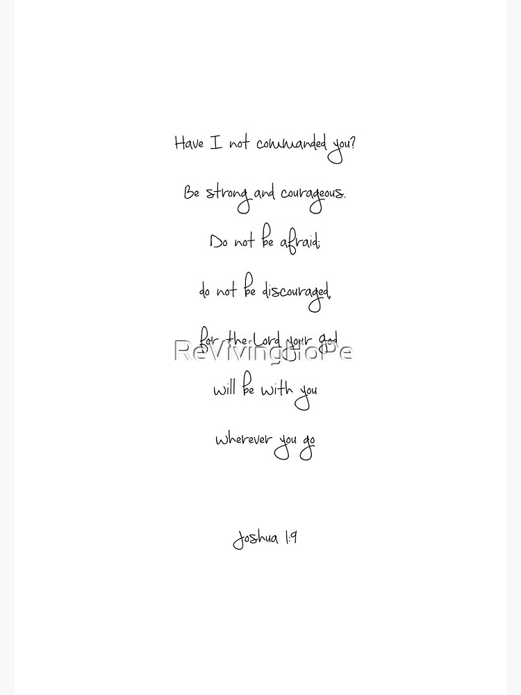 Joshua 1:9 by ReVivingHoPe