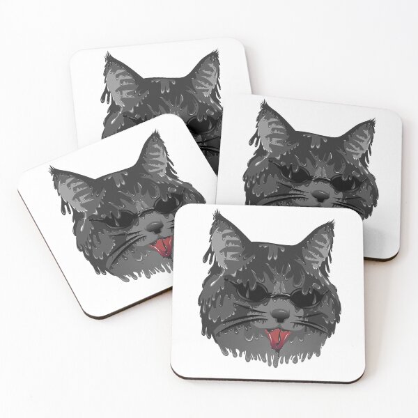 Item preview, Full Black Cat grime art designed and sold by AmsaOza.