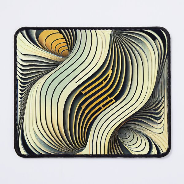 Item preview, Three Dimensional Line Pattern Digital Painting designed and sold by CodeAndColors.