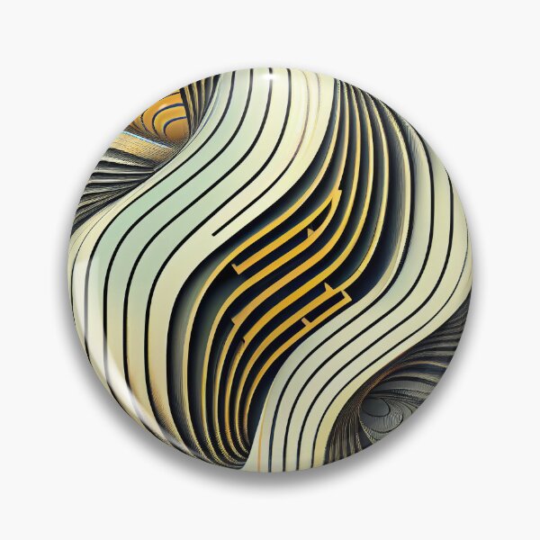Item preview, Three Dimensional Line Pattern Digital Painting designed and sold by CodeAndColors.