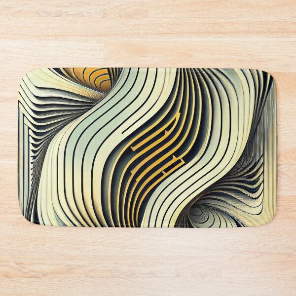 Item preview, Three Dimensional Line Pattern Digital Painting designed and sold by CodeAndColors.