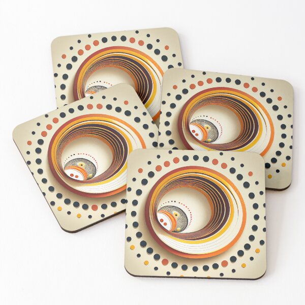 Item preview, Imagined Circular Minimalist Pattern Digital Painting designed and sold by CodeAndColors.