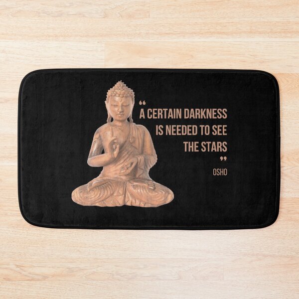 Item preview, Motivational Quote | Osho | A certain darkness is needed to see the stars | Text design designed and sold by RetComly.