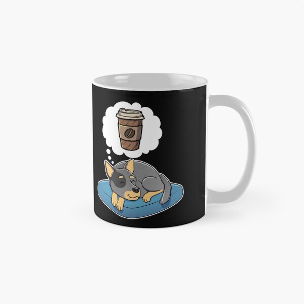 Item preview, Australian Cattle Dog dreaming about Take Away Coffee designed and sold by DoggieDelights.