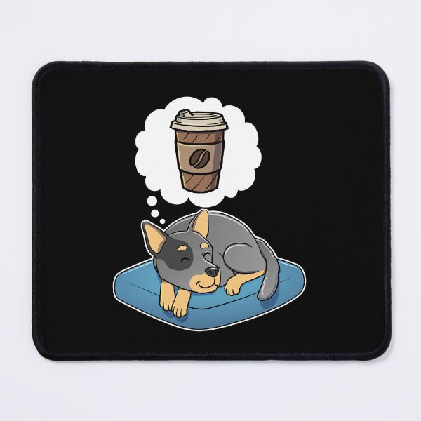 Item preview, Australian Cattle Dog dreaming about Take Away Coffee designed and sold by DoggieDelights.