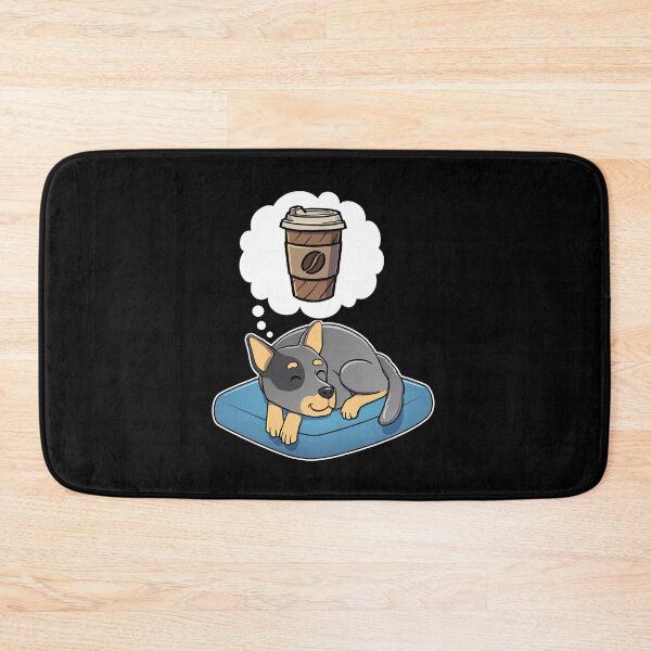 Item preview, Australian Cattle Dog dreaming about Take Away Coffee designed and sold by DoggieDelights.