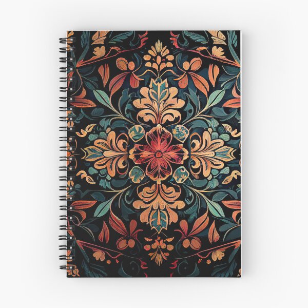 Item preview, Mosiac Flat Aggressive Dark Bold Floral Pattern Digital Painting designed and sold by CodeAndColors.