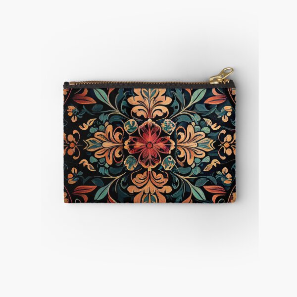 Item preview, Mosiac Flat Aggressive Dark Bold Floral Pattern Digital Painting designed and sold by CodeAndColors.