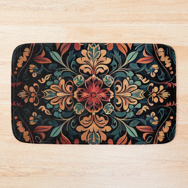 Item preview, Mosiac Flat Aggressive Dark Bold Floral Pattern Digital Painting designed and sold by CodeAndColors.