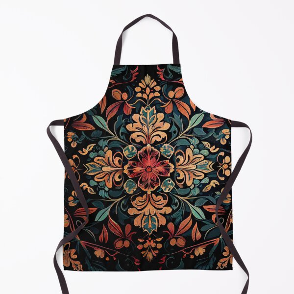 Item preview, Mosiac Flat Aggressive Dark Bold Floral Pattern Digital Painting designed and sold by CodeAndColors.