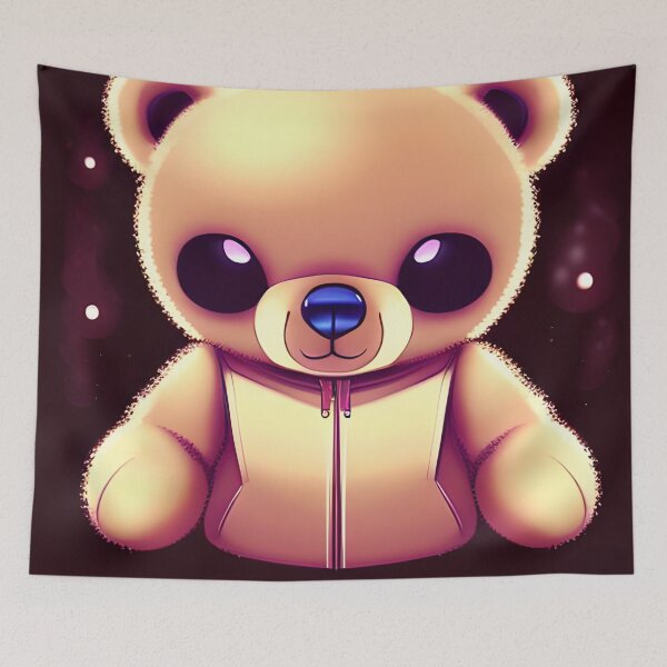 Item preview, Fluffy teddy bear - cuddly toy design designed and sold by Dalive.