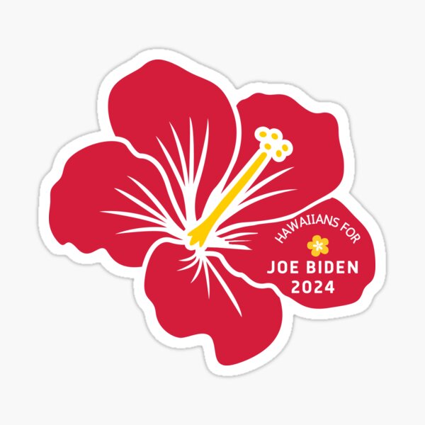 HAWAIIANS FOR JOE BIDEN 2024 Sticker For Sale By Printmanialove   St,small,507x507 Pad,600x600,f8f8f8 