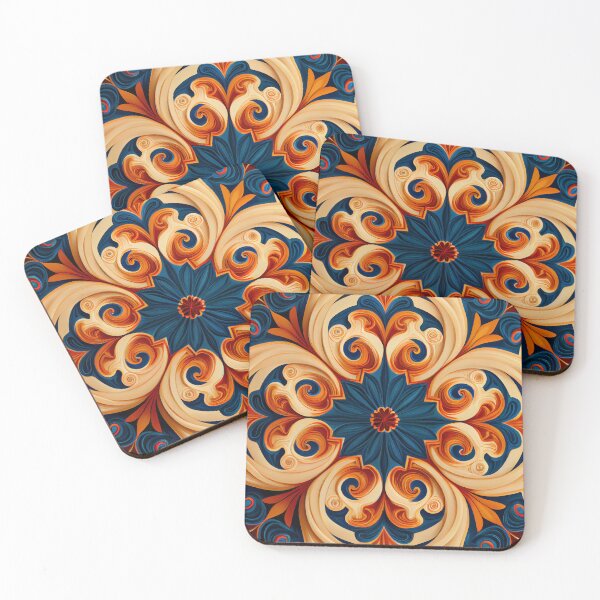 Item preview, Swirling New Mediterranean Pattern Digital Painting designed and sold by CodeAndColors.