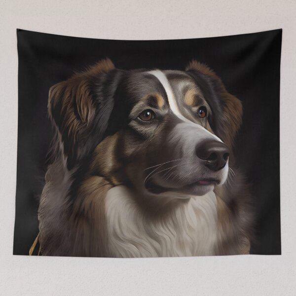 Item preview, Kai Ken Dog Breed Portrait Royal Renaissance Animal Painting designed and sold by Nalaxation.