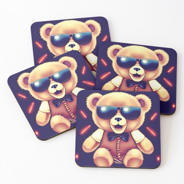 Item preview, Cool teddy bear with sunglasses and suit - disco teddy designed and sold by Dalive.
