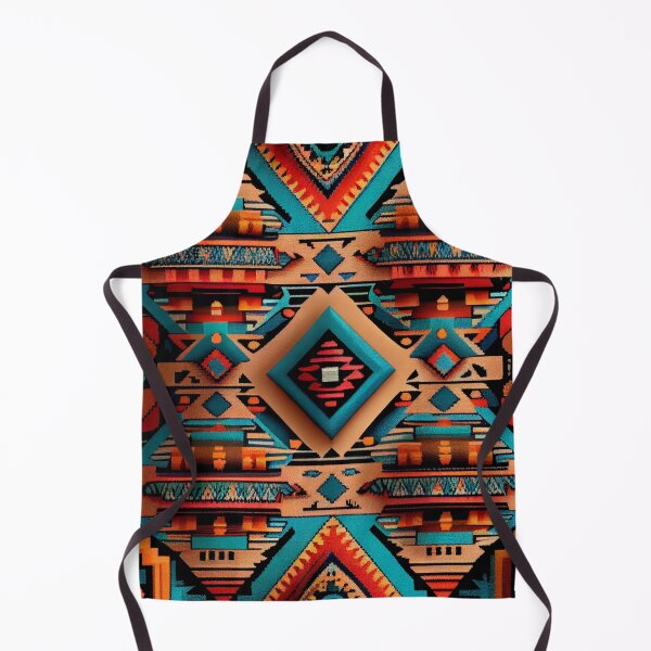 Artikelvorschau, Thick Dramatic Happy Southwestern Pattern Digital Painting entworfen und verkauft von CodeAndColors.