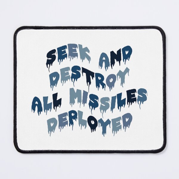 Item preview, seek and destroy all missiles deployed blue designed and sold by everything4eva.