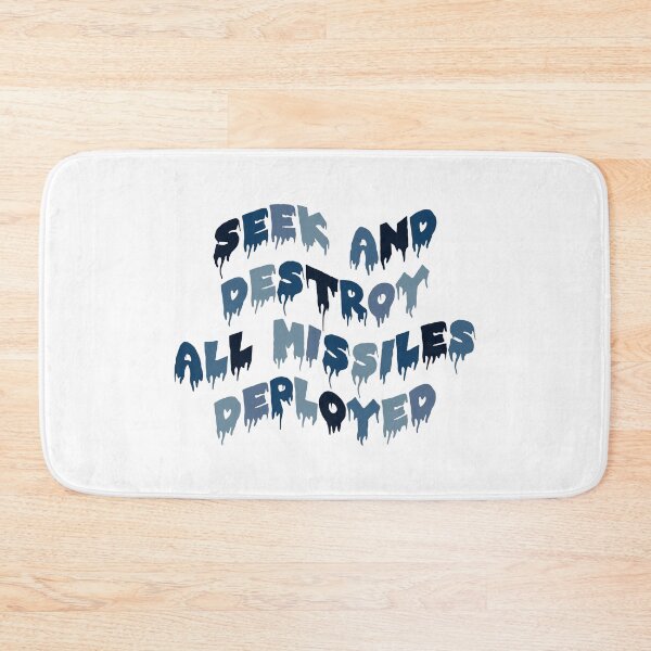 Item preview, seek and destroy all missiles deployed blue designed and sold by everything4eva.