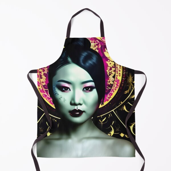 Item preview, Tattooed Asian girl with flowers abstract designed and sold by Stratomi.